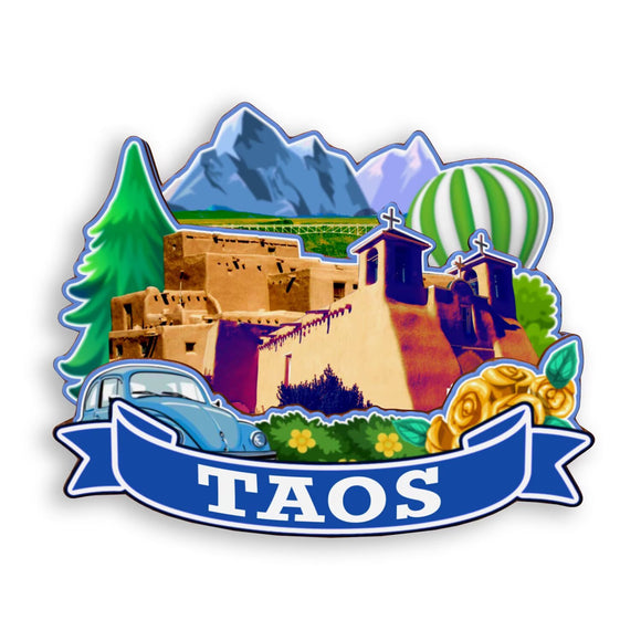 Refrigerator Magnet for Taos New Mexico USA  1061