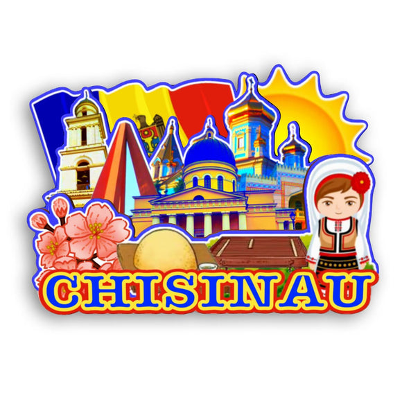 Refrigerator Magnet for Chisinau Moldova  2515
