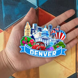 Kühlschrankmagnet für Denver Colorado USA 271