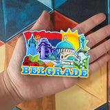 Refrigerator Magnet for Belgrade Serbia  2510