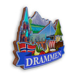 Kühlschrankmagnet für Drammen Norwegen 2279