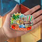 Kühlschrankmagnet für Genua, Italien 1280