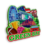 Магнит на холодильник для Грин-Бей, Висконсин, США, 915