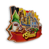 Refrigerator Magnet for Ghent Belgium  2008