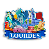 Refrigerator Magnet for Lourdes France  2585