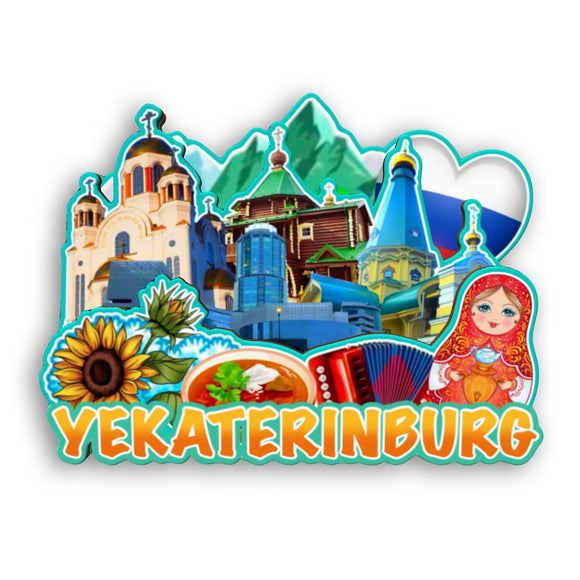 Kühlschrankmagnet für Jekaterinburg, Russland 2542