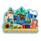 Refrigerator Magnet for Yekaterinburg Russia  2542