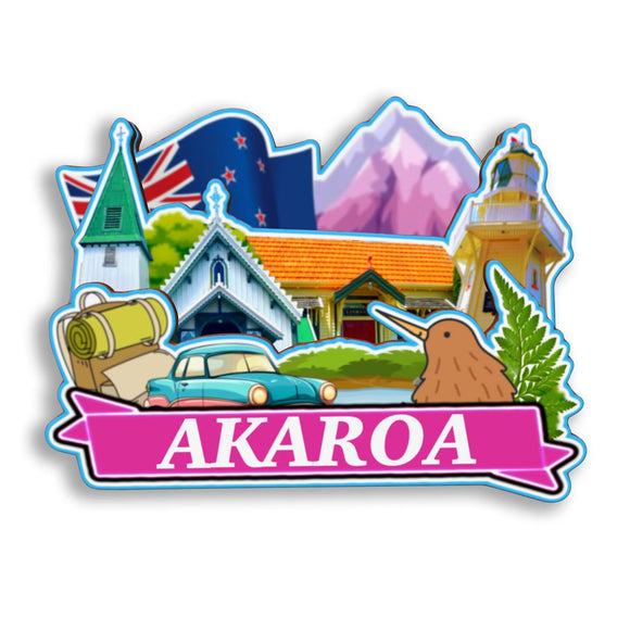 Refrigerator Magnet for Akaroa New Zealand  2775