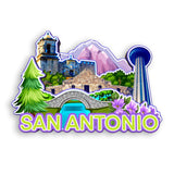 Kühlschrankmagnet für San Antonio Texas USA 384