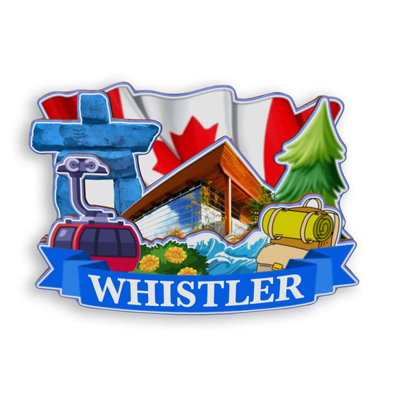 Refrigerator Magnet for Whistler Canada  1879
