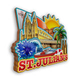 Refrigerator Magnet for St.Julian's Malta  2296