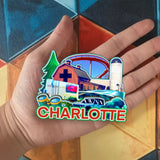 Refrigerator Magnet for Charlotte North Carolina USA  1085