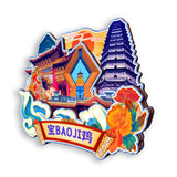 Refrigerator Magnet for Baoji, Shaanxi, China  768