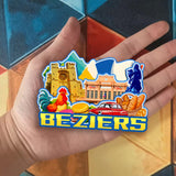 Refrigerator Magnet for Beziers France  2629