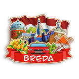 Refrigerator Magnet for Breda Netherlands  1995
