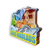 Refrigerator Magnet for Agios Nikolaos Greece  1784