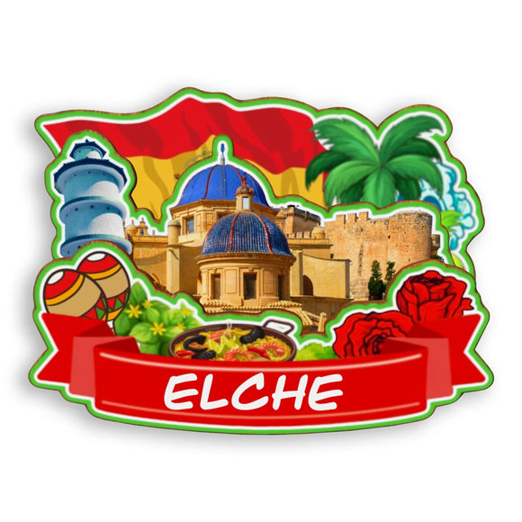 Refrigerator Magnet for Elche Spain  1567