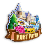 Kühlschrankmagnet für Fort Payne Alabama USA 379