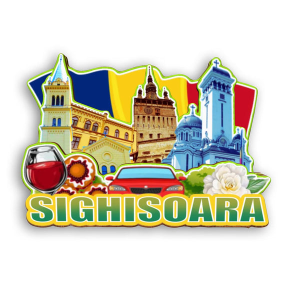 Refrigerator Magnet for Sighisoara Romania  2328