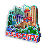 Refrigerator Magnet for Kansas City Missouri USA  1020