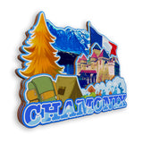 Refrigerator Magnet for Chamonix France  1321