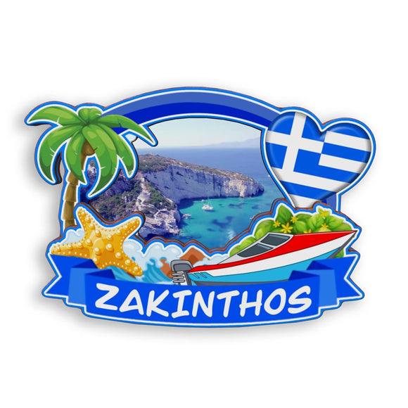 Refrigerator Magnet for Zakinthos Greece  1715