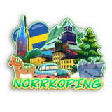 Refrigerator Magnet for Norrkoping Sweden  2186