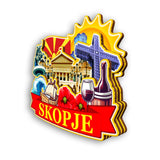 Kühlschrankmagnet für Skopje Nordmazedonien 2505