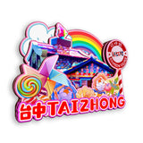 Магнит на холодильник для Тайчжуна, Тайвань, Китай 442