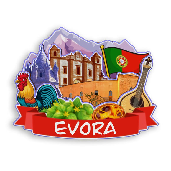Refrigerator Magnet for Evora Portugal  1945