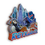 Refrigerator Magnet for Reykjavik Iceland  2244