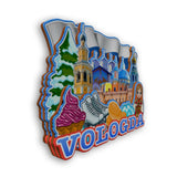 Refrigerator Magnet for Vologda Russia  2563