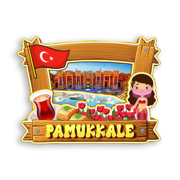Refrigerator Magnet for Pamukkale Turkey  1662