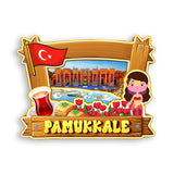 Refrigerator Magnet for Pamukkale Turkey  1662
