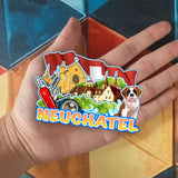 Refrigerator Magnet for Neuchatel Switzerland  2065