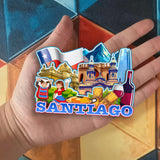 Refrigerator Magnet for Santiago Chile  2842