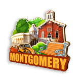 Kühlschrankmagnet für Montgomery Alabama USA 372