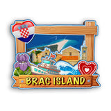 Refrigerator Magnet for Brac Island Croatia  2242