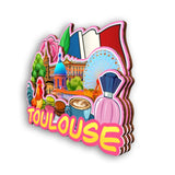 Refrigerator Magnet for Toulouse France  2576