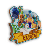 Refrigerator Magnet for Kuopio Finland  2347