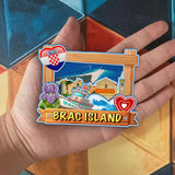 Refrigerator Magnet for Brac Island Croatia  2242