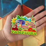 Refrigerator Magnet for Pamplona Spain  1581