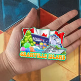 Refrigerator Magnet for Granville Island Canada  1888