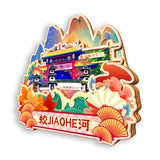 Refrigerator Magnet for Jiaohe, Jilin, China  738