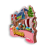 Refrigerator Magnet for Odense Denmark  2070