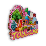 Refrigerator Magnet for Toulouse France  2576
