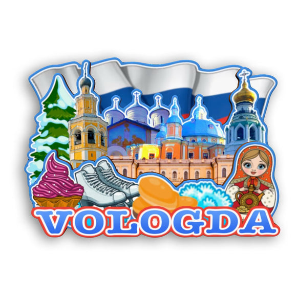 Refrigerator Magnet for Vologda Russia  2563
