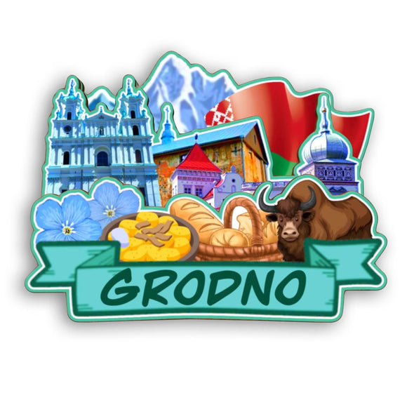Refrigerator Magnet for Grodno Belarus  2467