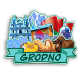 Refrigerator Magnet for Grodno Belarus  2467