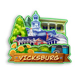 Refrigerator Magnet for Vicksburg Mississippi USA  1013